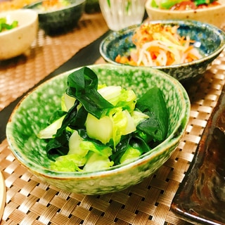 簡単♪白菜とワカメの和え物